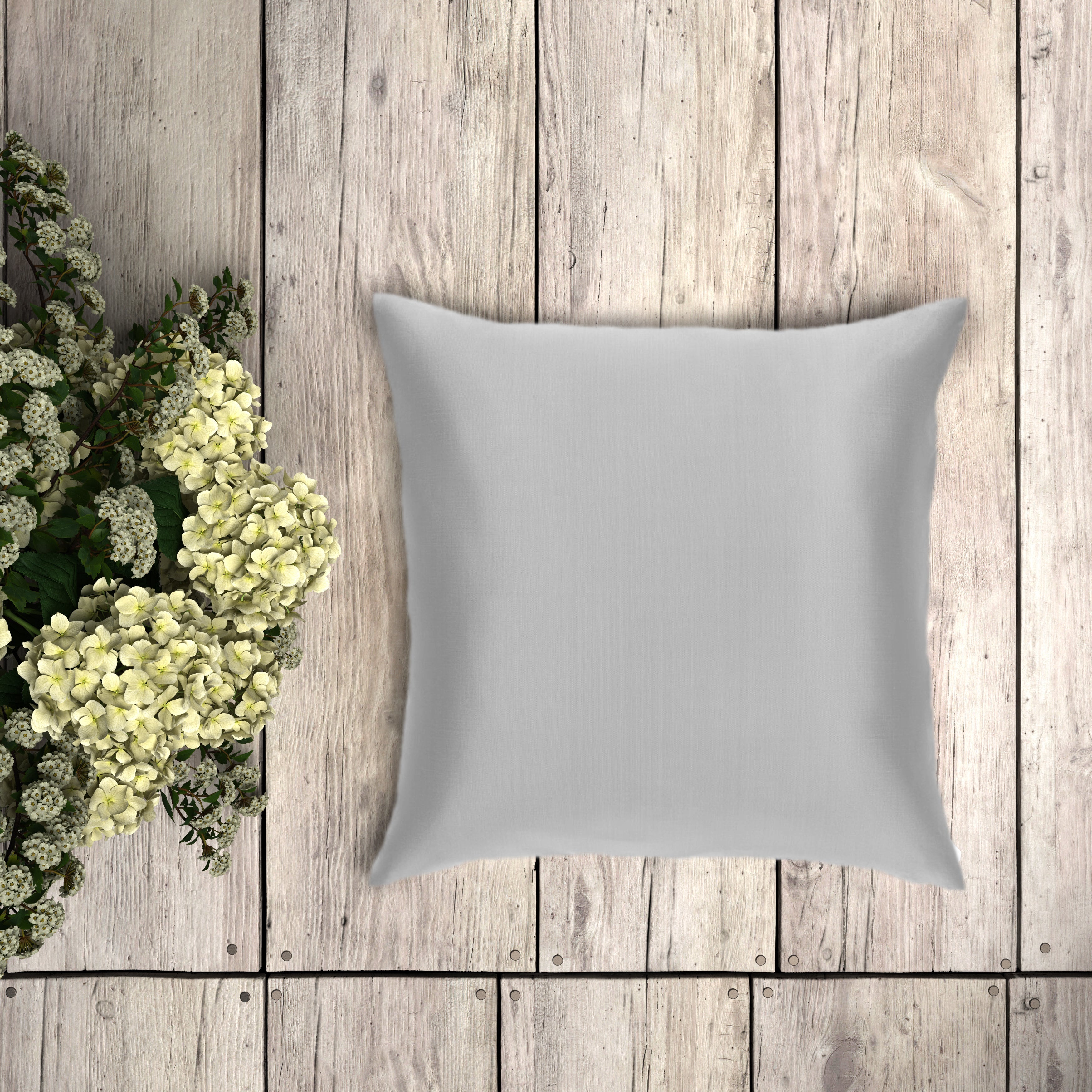 Silk Cushion Cover - Grey