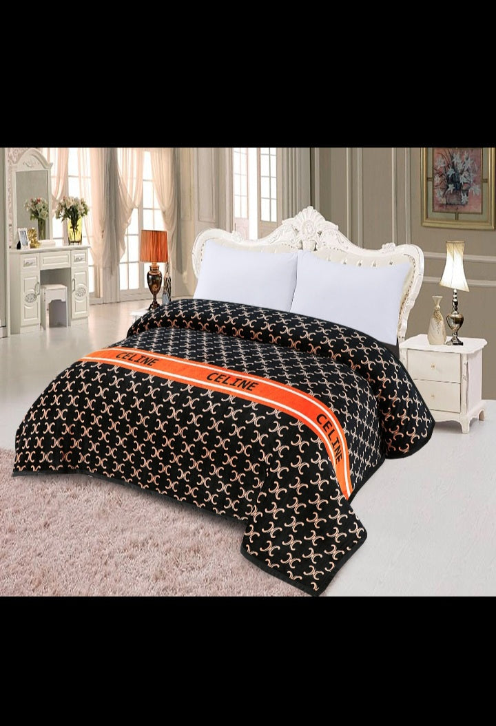 printed fleece blanket celine