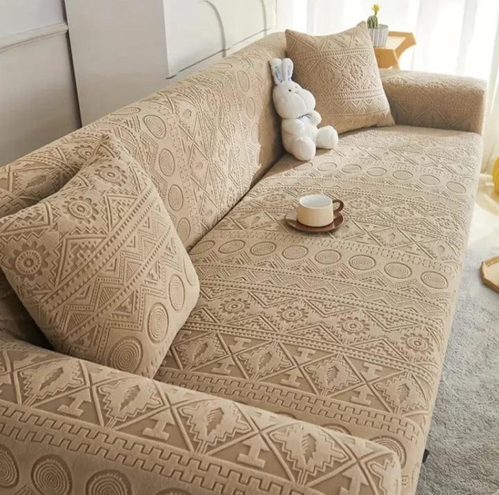 Bohemian Sofa Cover - Camel Brown