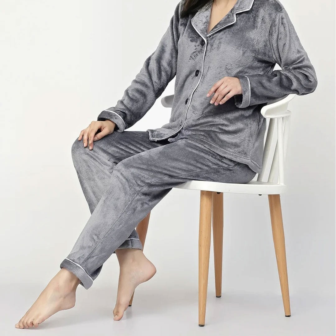 Women Velvet suit -Grey Velvet