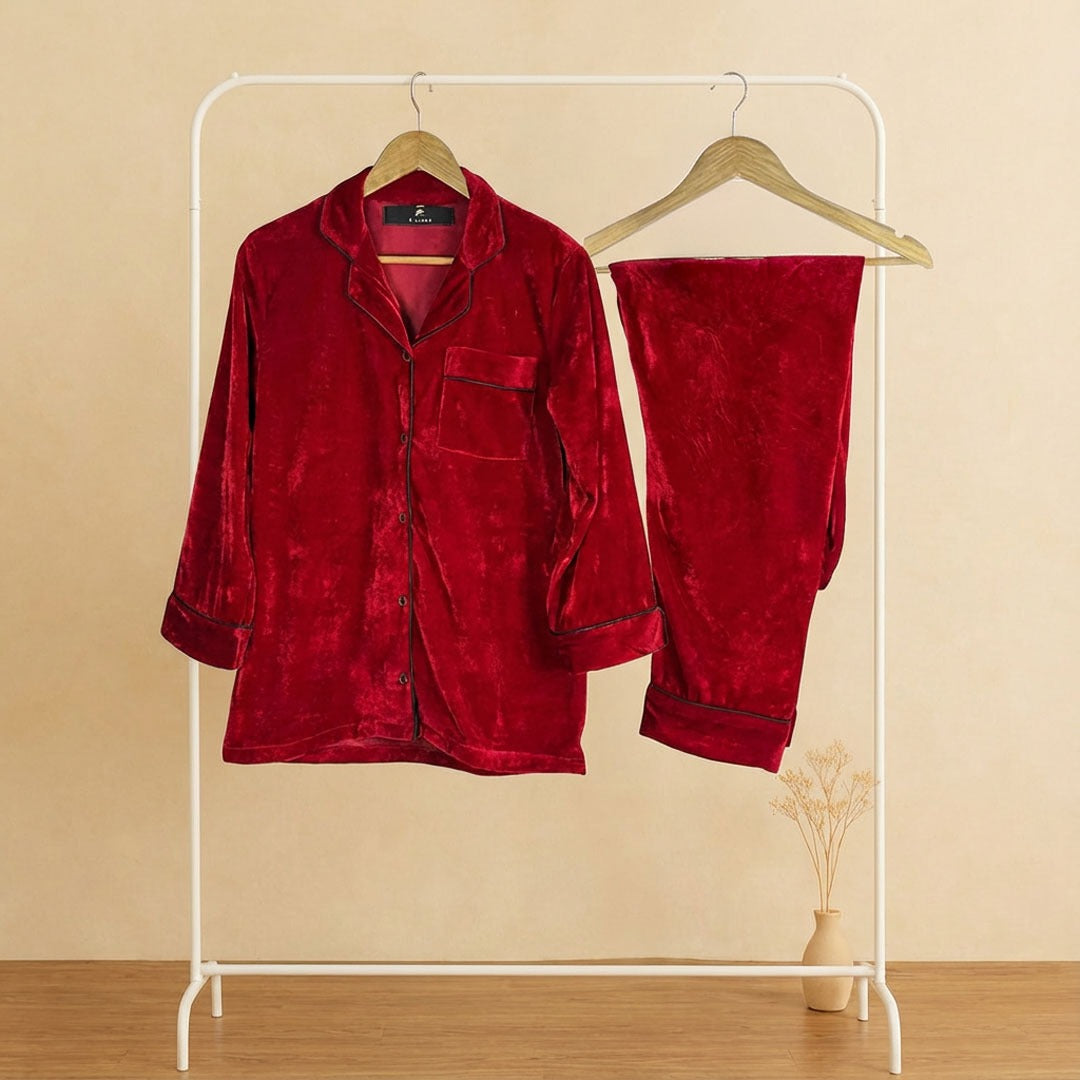 Women Velvet suit - Red Velvet