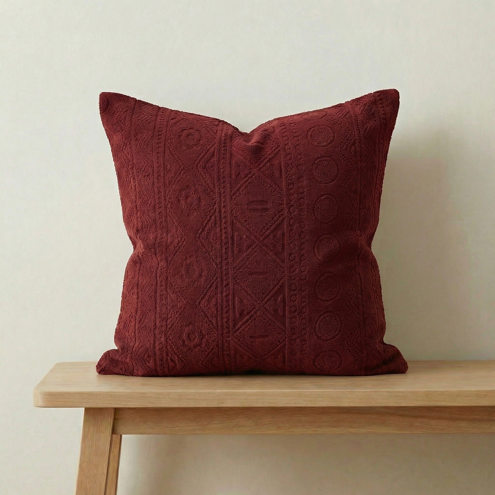 BOHEMIAN CUSHION COVER - Maroon