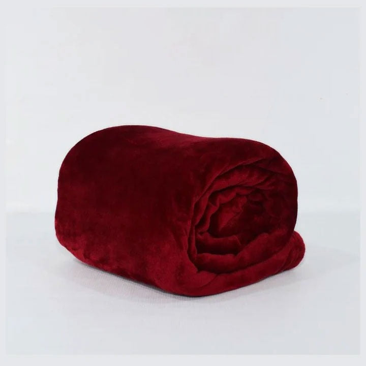 Maroon Plush Blanket