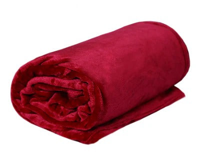 Maroon Plush Blanket