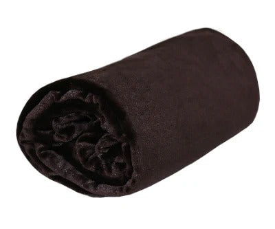 choco brown microfiber plush blanket