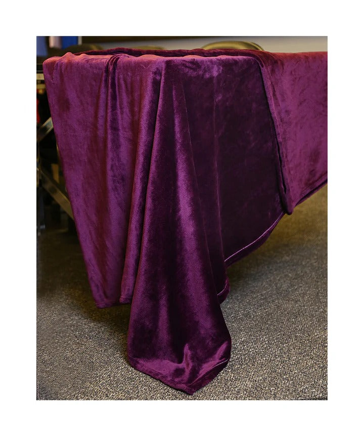 purple microfiber plush blanket
