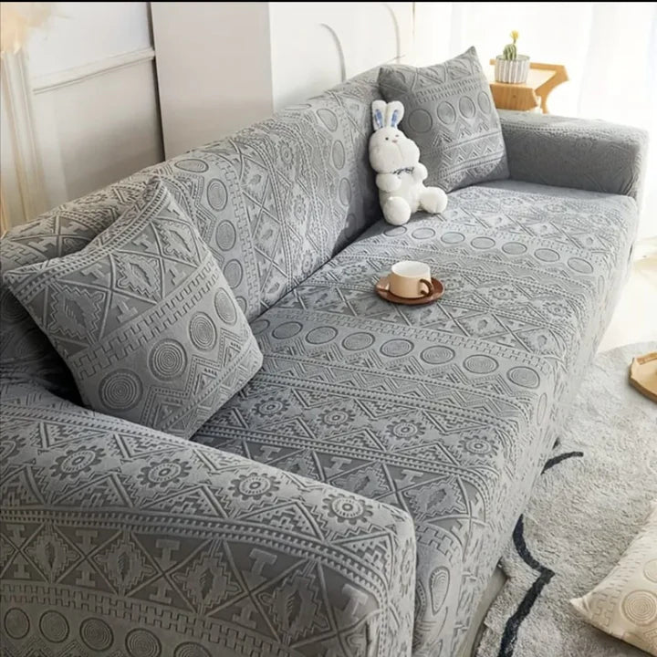 Bohemian Sofa Cover - Grey