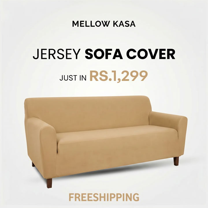 Jersey Sofa Cover - Skin/Beige