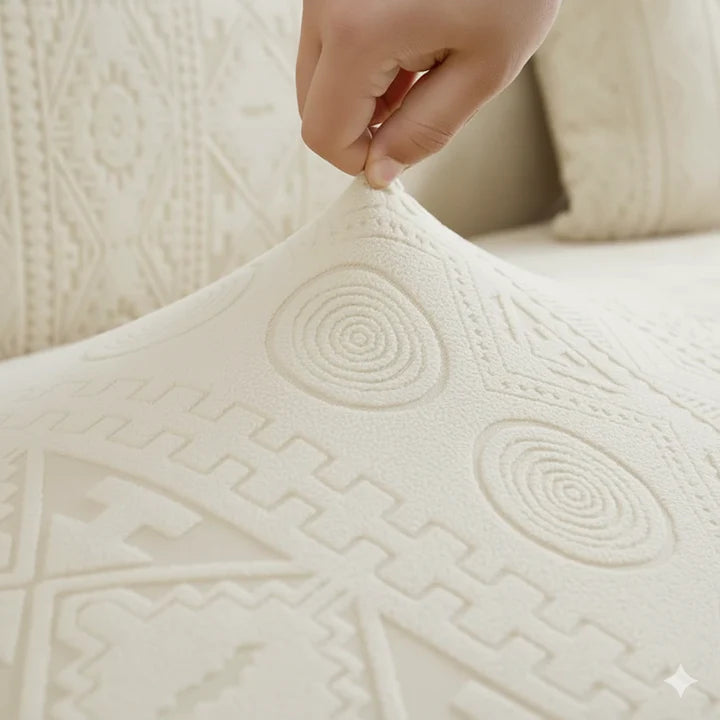 Bohemian Sofa Cover - Beige