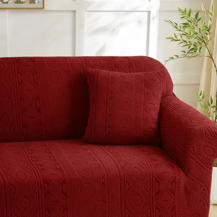 Bohemian Sofa Cover - Maroon