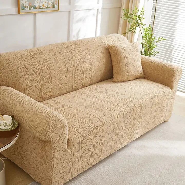 Bohemian Sofa Cover - Camel Brown