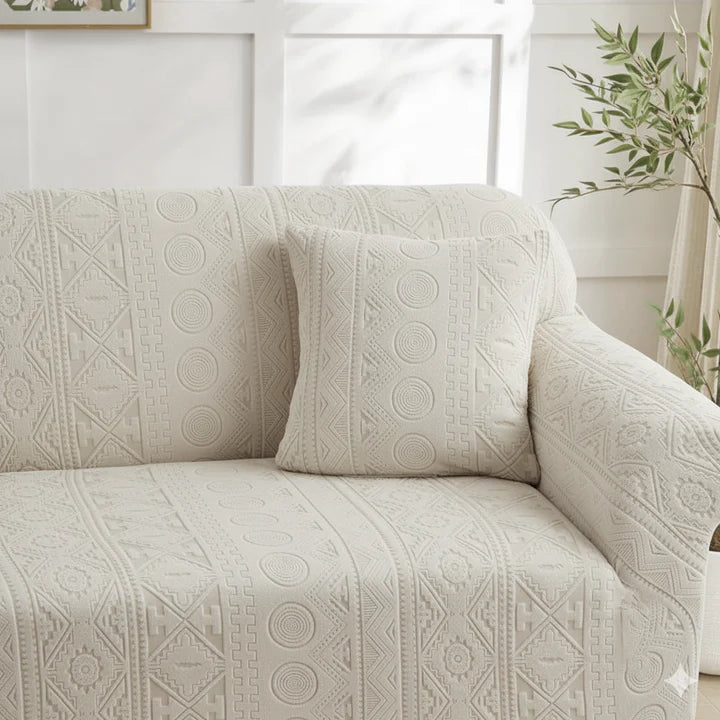 Bohemian Sofa Cover - Beige