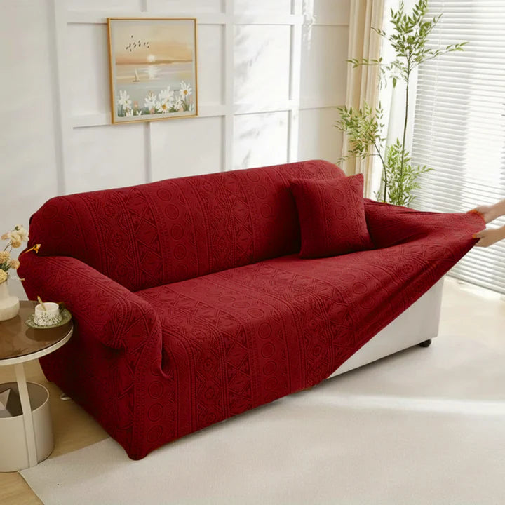 Bohemian Sofa Cover - Maroon
